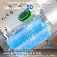Cafetera Nomadia espresso portátil 3 en 1 autocalentable 20 Bar USB C